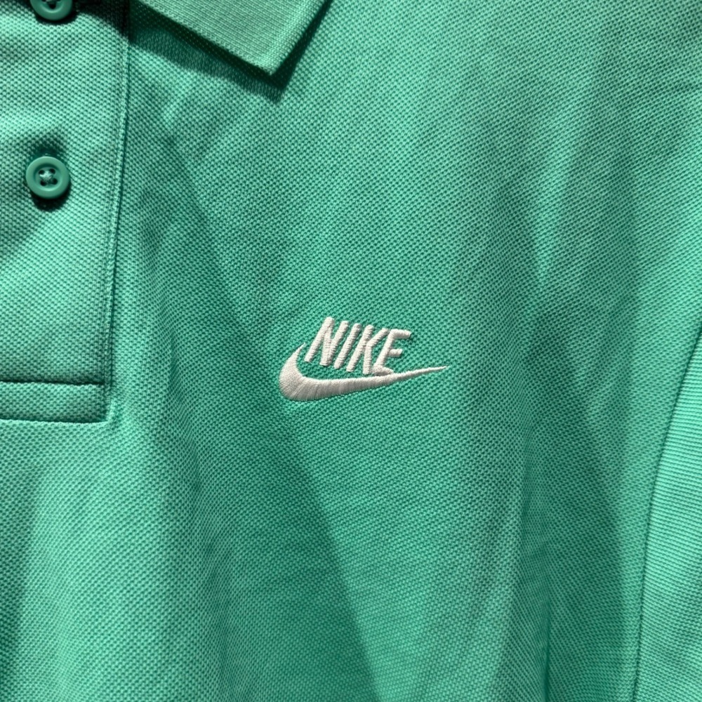 Nike‎ Mens Polo Shirt Green Short Sleeve Everyday Modern Fit Casual Top - Picture 2 of 5
